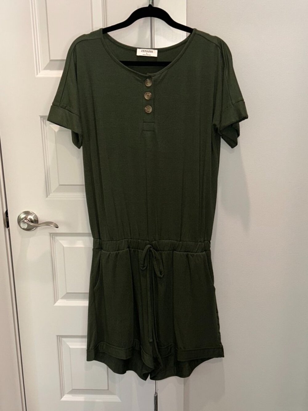 Zenana Olive Green Romper